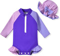 Aalizzwell Baby Girls Long Sleeve One Piece Swimsuit by Aalizzwell