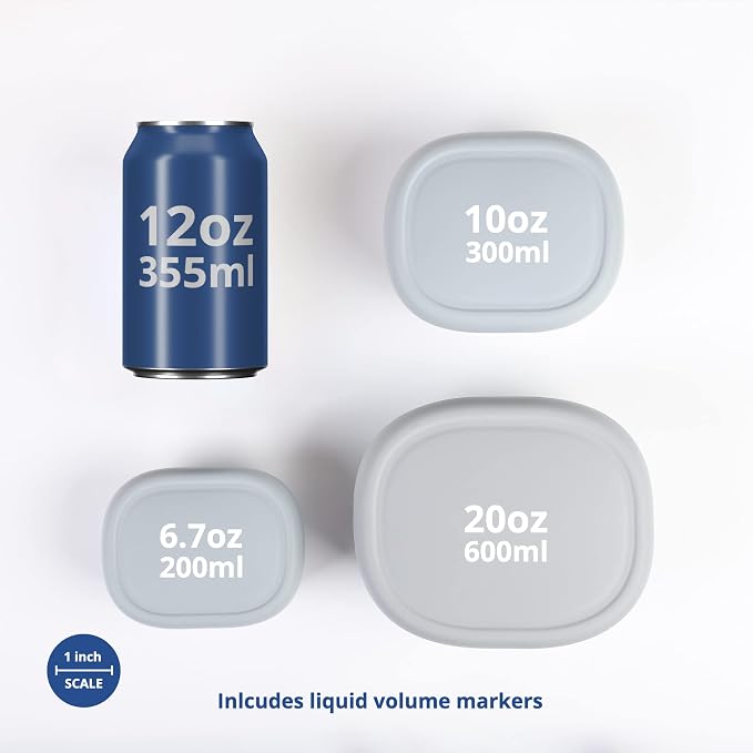 BLUE GINKGO Nesting Silicone Containers - Image 2