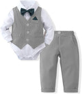 DISAUR Baby Boy Clothes Toddler Boy Outfits 4PCS Gentleman Dress by DISAUR