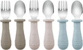 PandaEar Toddler Utensils, 6 Pack Kids Spoons and Forks, 18/8 Stainless Steel & by PandaEar