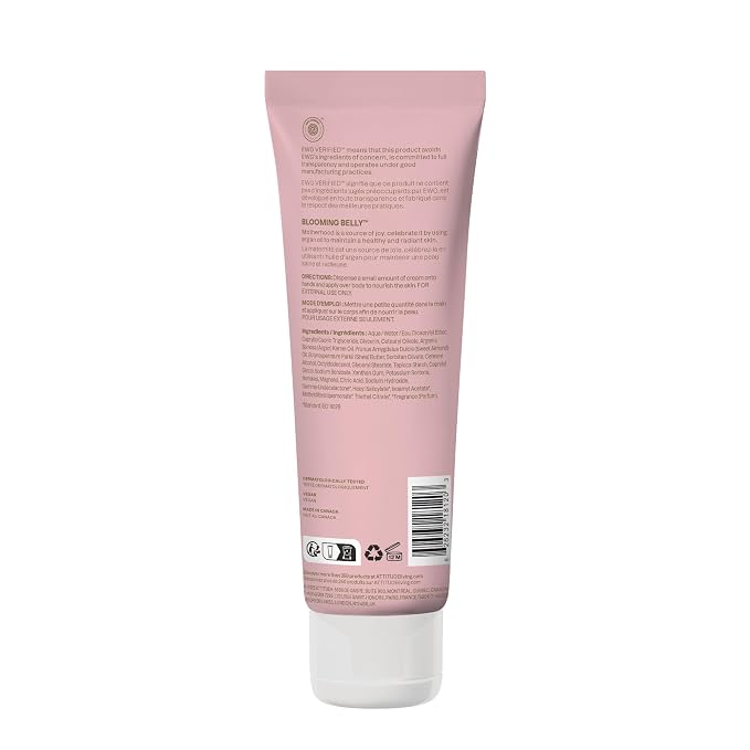 ATTITUDE Pregnancy Nourishing Body Cream, EWG Verified, Dermatologically Tested - Image 7