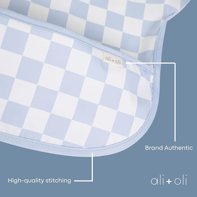 Ali+Oli Smock Bibs for Babies, BPA-Free Oeko-Tex Certified, Waterproof Baby - Image 2