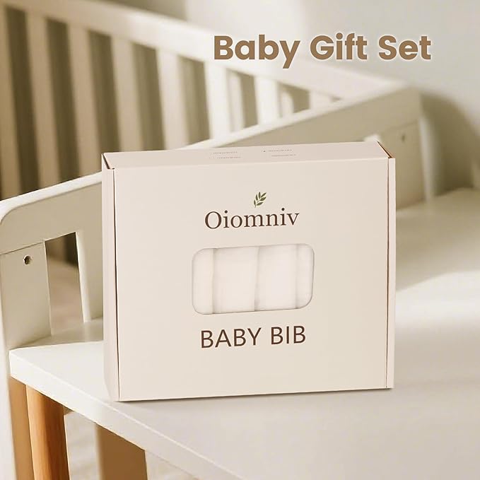 Oiomniv Muslin Baby Bibs, Toddler - Image 6