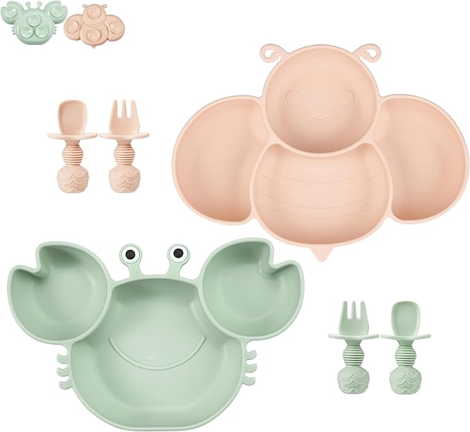 PandaEar 2 Pack Silicone Suction Plates by PandaEar