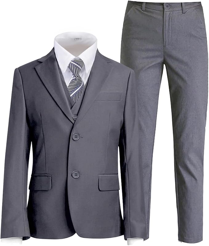 Boys Suit for Kids Tuxedo Suits for Wedding Formal Suit Set Toddler Boy Dress by Tomic