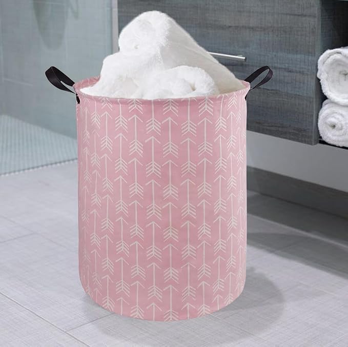 Round Laundry Hamper Storage Basket Laundry Organizer Hamper Storage Bins - Image 5