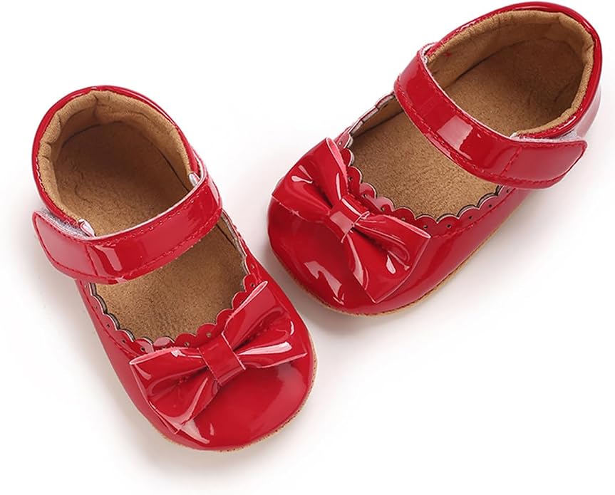 COSANKIM Baby Girls Mary Jane Flats Shoes Anti-Slip Rubber Sole Infant Toddler - Image 5