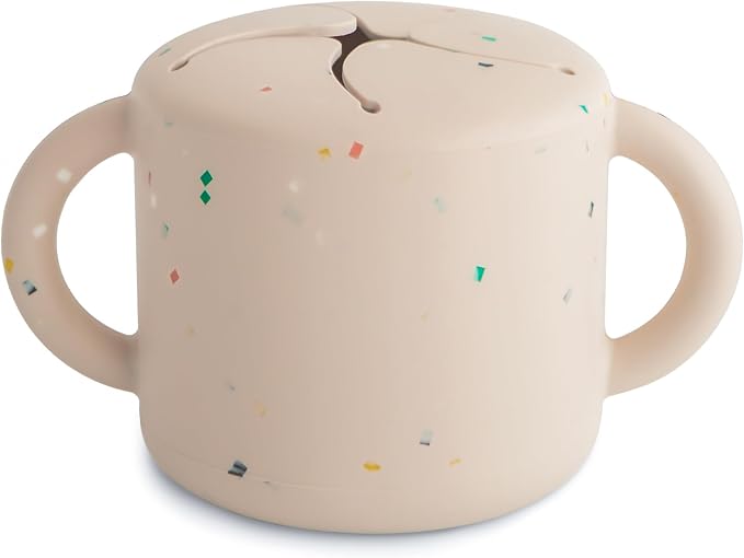 mushie Silicone Snack Cup | Spill Proof Food Container by mushie