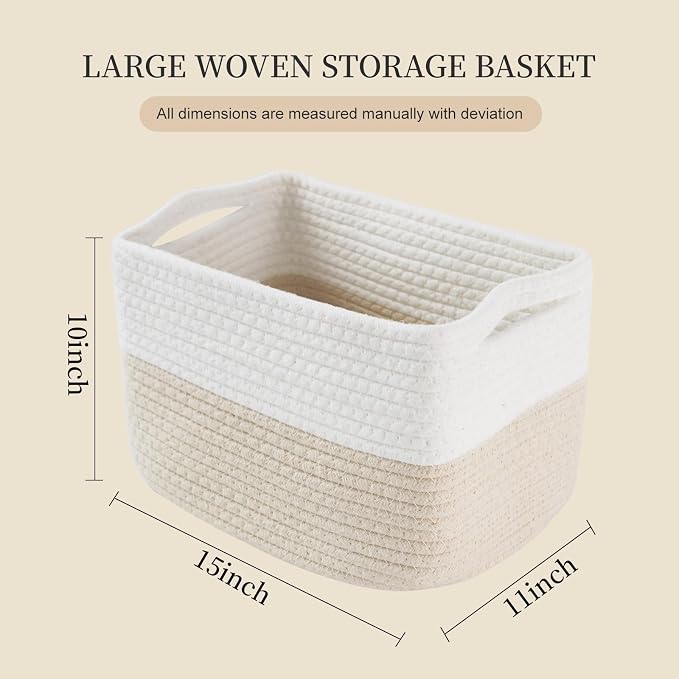 Hopegiver 3 Pack Storage Baskets - Image 2