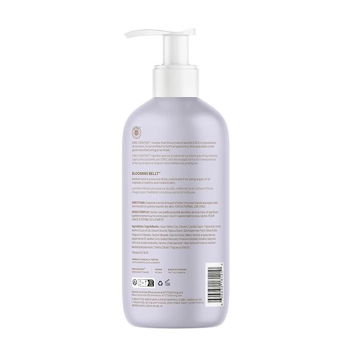 ATTITUDE Pregnancy Nourishing Body Lotion, EWG Verified, Dermatologically Tested - Image 6