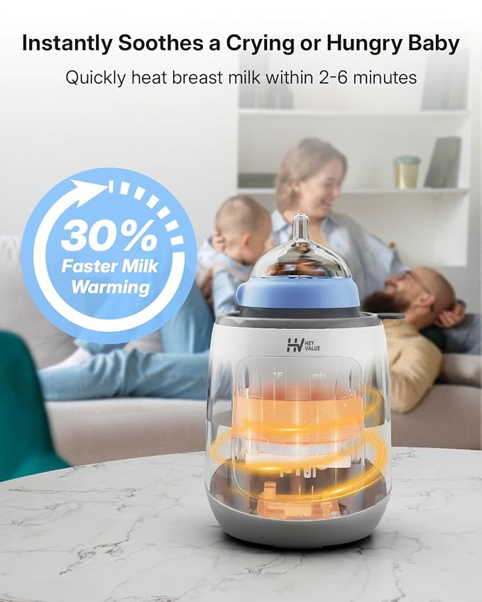 HEYVALUE Bottle Warmer, 10-in-1 Fast Baby Bottle Warmer - Image 2