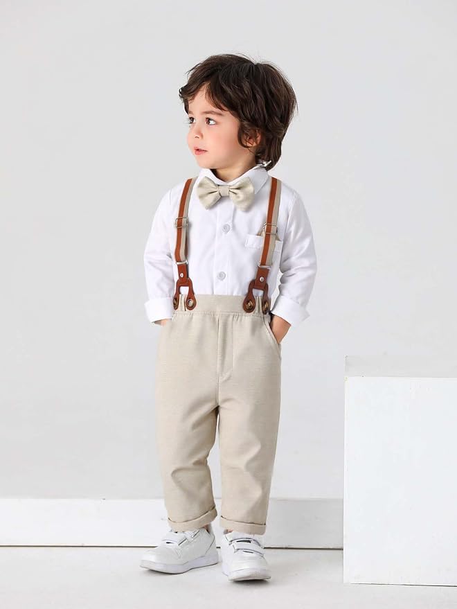 Boarnseorl Baby Boys Pants Sets, Toddler Gentleman Outfits, Infant Long Sleeve - Image 2