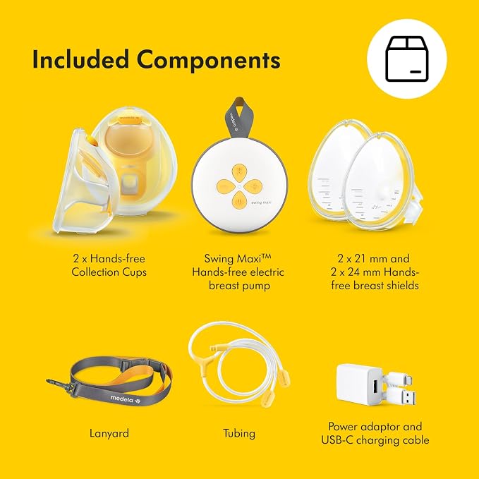 Medela Swing Maxi Hands-Free Double Electric Breast Pump, Easy and Intuitive - Image 12