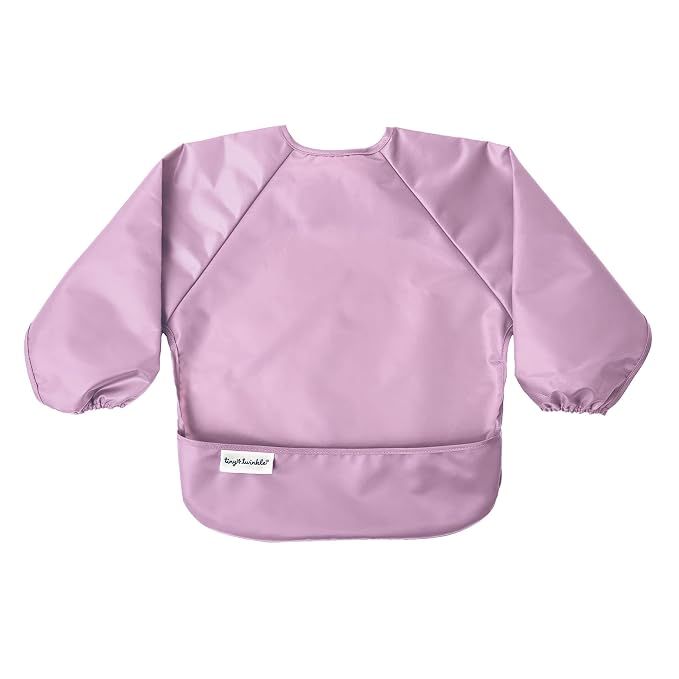 Tiny Twinkle Long Sleeve Bib for Babies & Toddlers – 2 Pack Waterproof Smock - Image 9