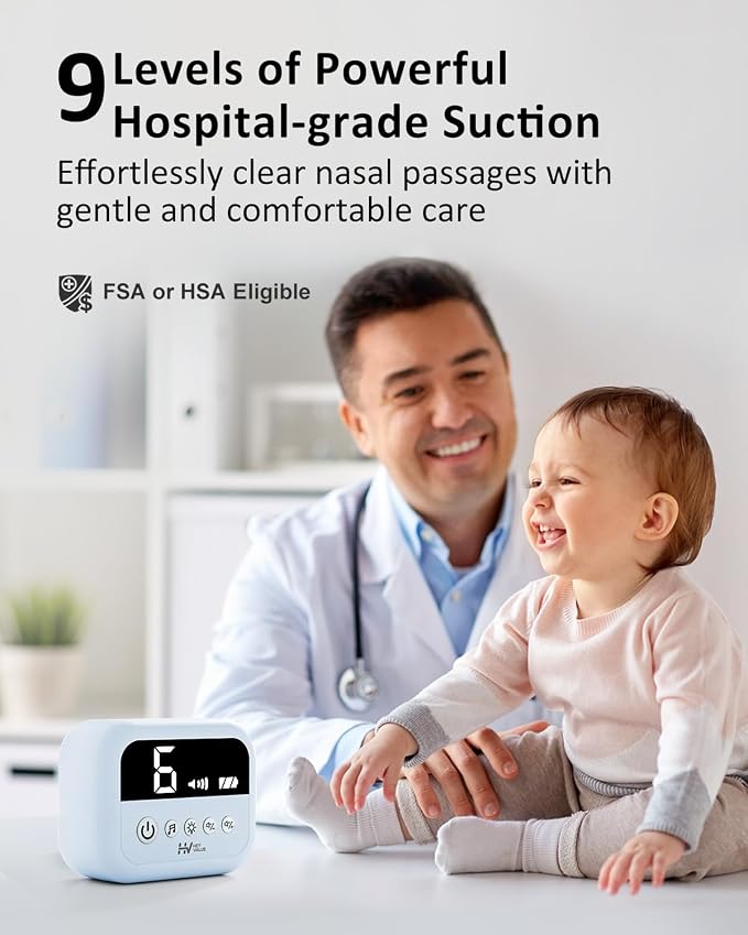 HEYVALUE Nasal Aspirator for Baby, Hospital Grade Nose Sucker - Image 2