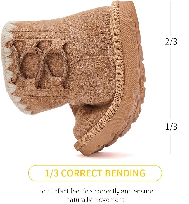 BMCiTYBM Girls Boys Snow Boots Warm Winter Fur Lined Baby Shoes - Image 4