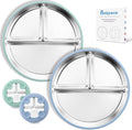 Stainless Steel Toddler Plate by Bakpoco