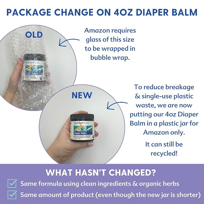 Motherlove Diaper Balm Organic Herbal Diaper Rash Cream—Cloth diaper Safe - Image 4