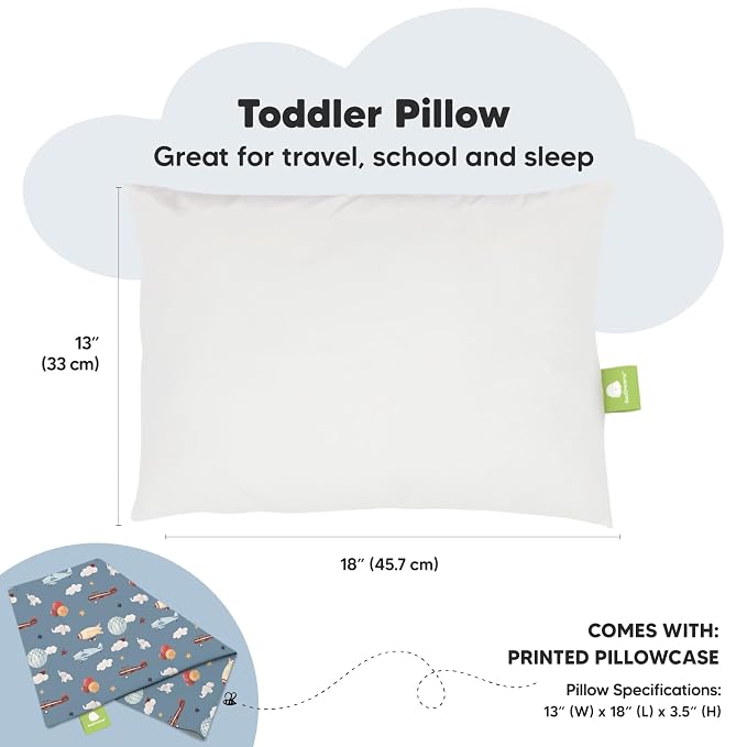 Toddler Pillow with Pillowcase - Image 3