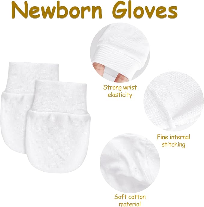 Baby Mittens No Scratch Mittens Infant Soft Gloves Mittens - Image 5