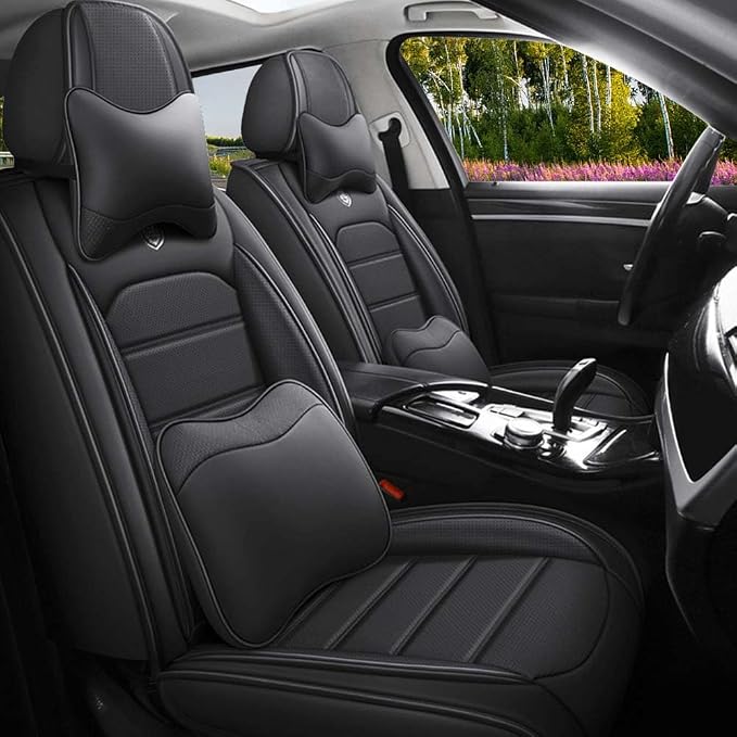 Leather Seat Cover for Ford Edge 2010-2026, Waterproof Soft Seat Covers by LEYPOCO