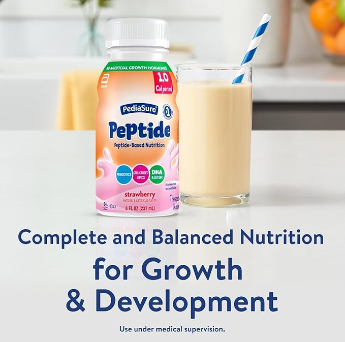 PediaSure Peptide 1.0 Cal, Peptide-Based Formula, Sole-Source Nutrition Drink - Image 4