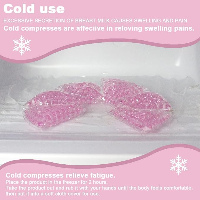 Hot Cold Gel Bead Breast Therapy Pack, Breast Ice Packs - Image 3