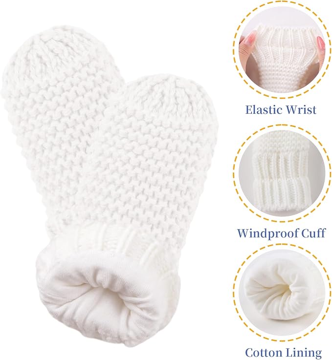 JANGANNSA Cute Bear Baby Beanie Pompom Baby Boys Hat Infant Toddler Winter - Image 5