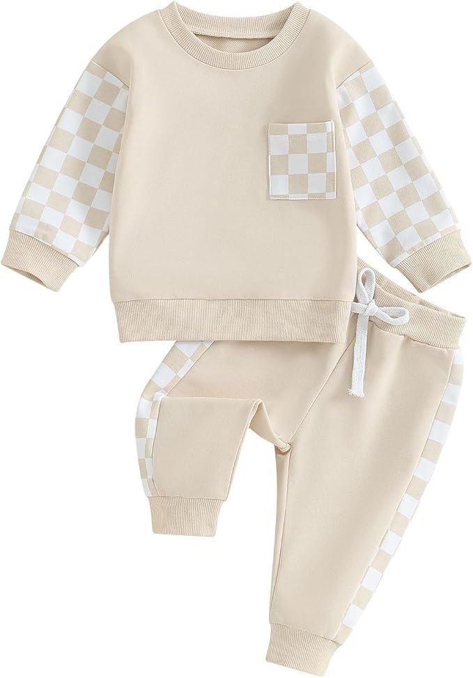 Fernvia Toddler Baby Girl Clothes 3 6 9 12 18 24 Months Fall Outfits Solid Long by Fernvia