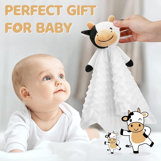 Pro Goleem Cow Security Blanket Soft Loveys - Image 3