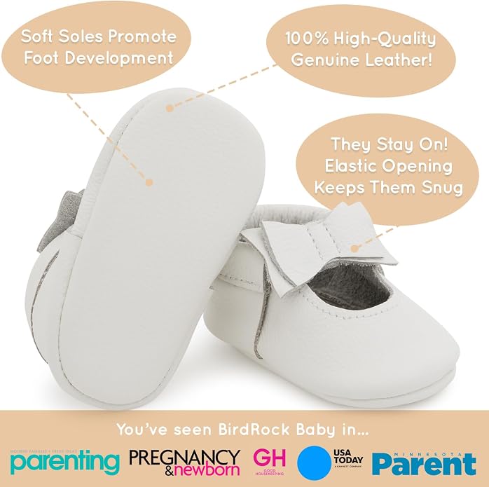 BirdRock Baby Bow and Knot Moccasins - Image 3