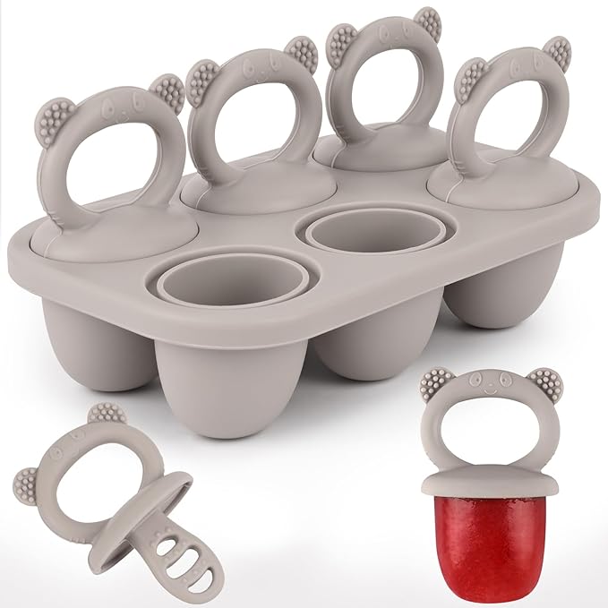 Sakolla Baby Popsicle Molds Mini 6-Cavity Silicone Ice Pop Mold by Sakolla