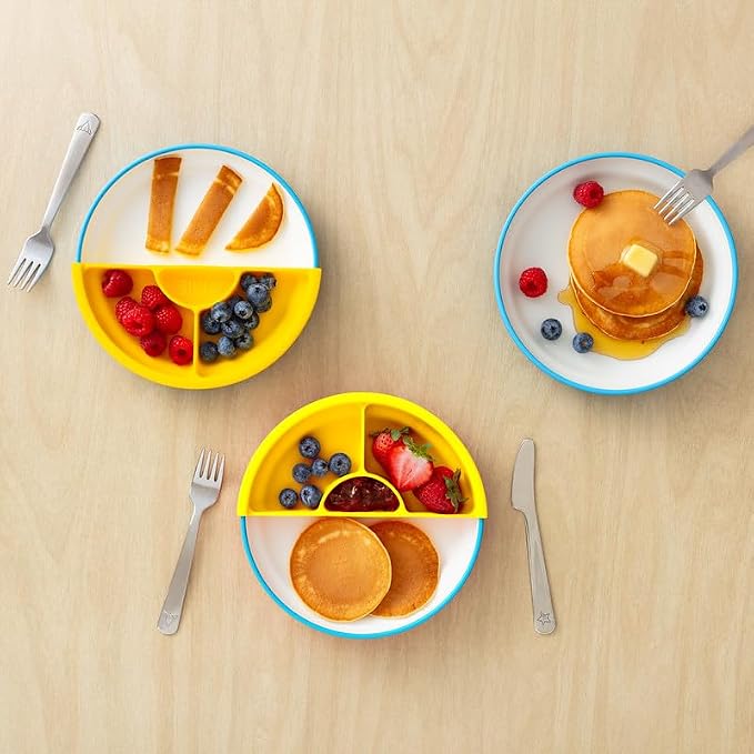 Omie® Easy Scoop Plates for Kids | Unique Design Helps Food Fall into the Spoon - Image 5