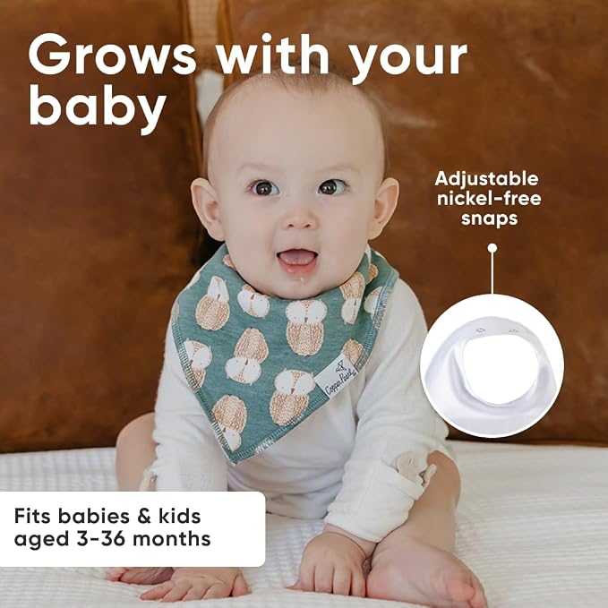 Copper Pearl 4 Pack Soft Cotton Baby Bibs - Image 5