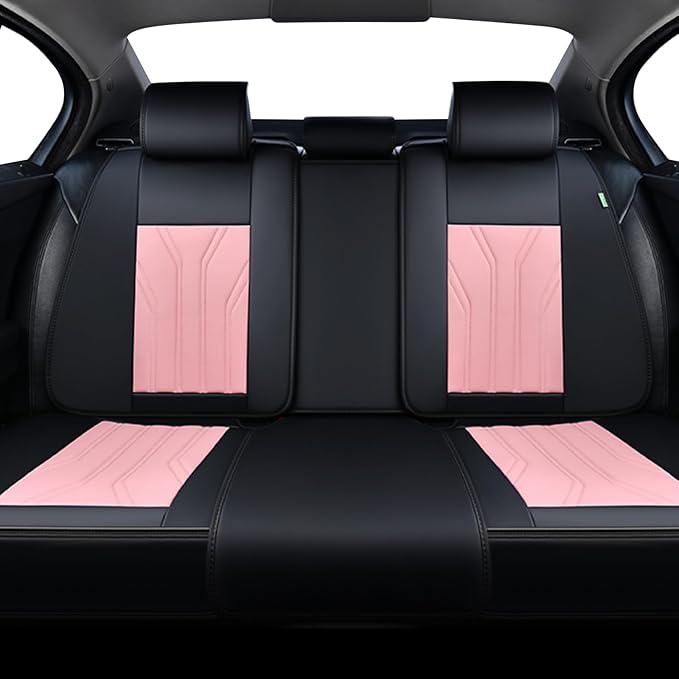FLORICH Rear Seat Covers Leather Car Seat Covers Waterproof Back Seat Cover - Image 7