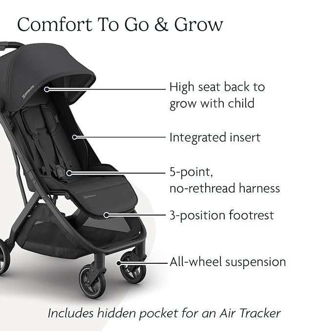 UPPAbaby Minu V3 Travel Stroller | Lightweight + Compact Design | One-Hand Fold - Image 5