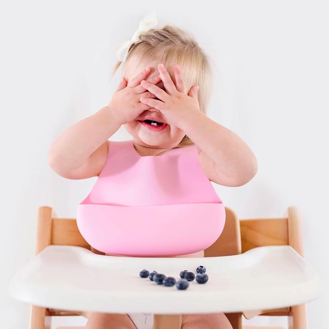 Magnetic Silicone Bibs 2-Pack Waterproof, Dishwasher Safe, BPA Free Food-Grade - Image 9
