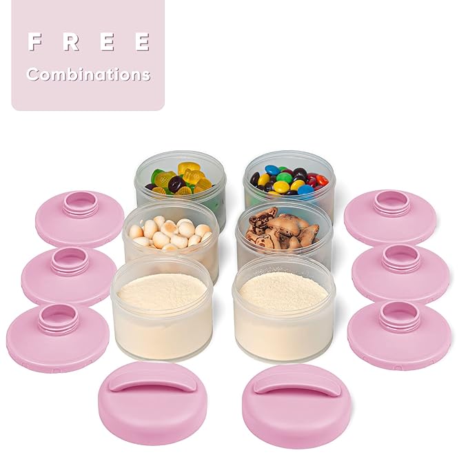 Termichy Stackable Formula Dispenser Portable Milk Powder Container, 2 Pack - Image 3