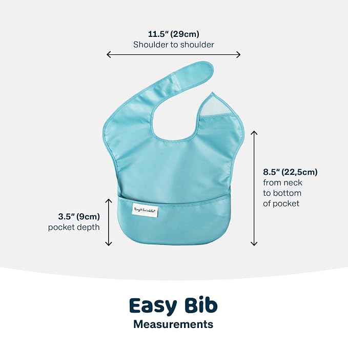 Tiny Twinkle Mess Proof Baby Bibs - Image 7