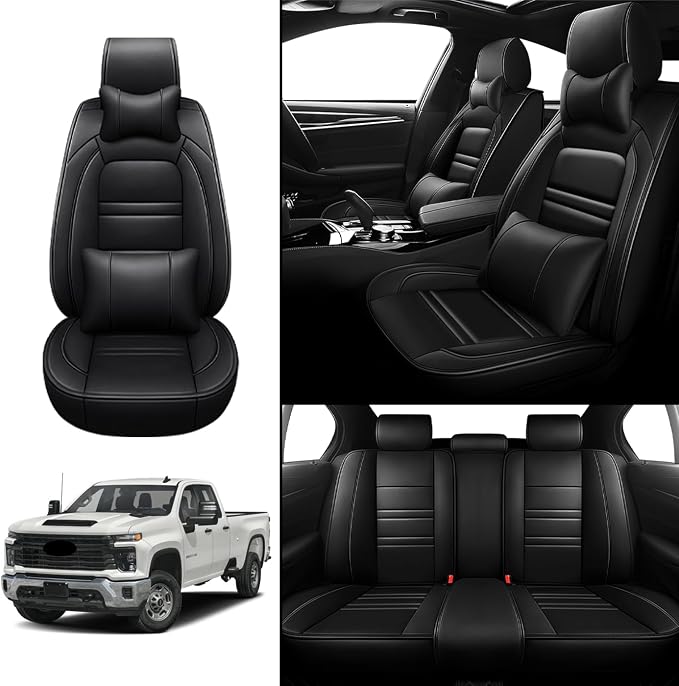 Car Seat Covers for Chevy Silverado 2500 2007-2025 | 5-Seats Seat Covers - Image 2