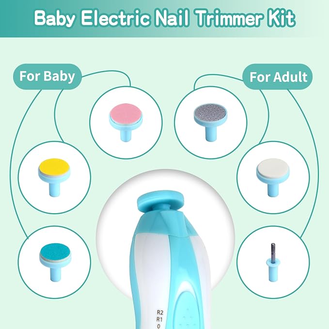Baby Grooming Kit, Electric Safety Nail Trimmer Baby Nursery Kit，Infant Safety - Image 2
