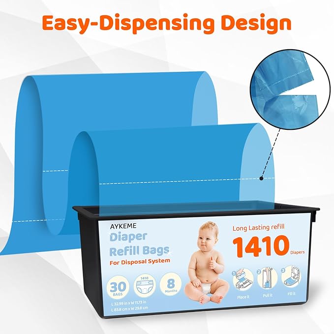 Diaper Pail Refills Bags Compatible - Image 4
