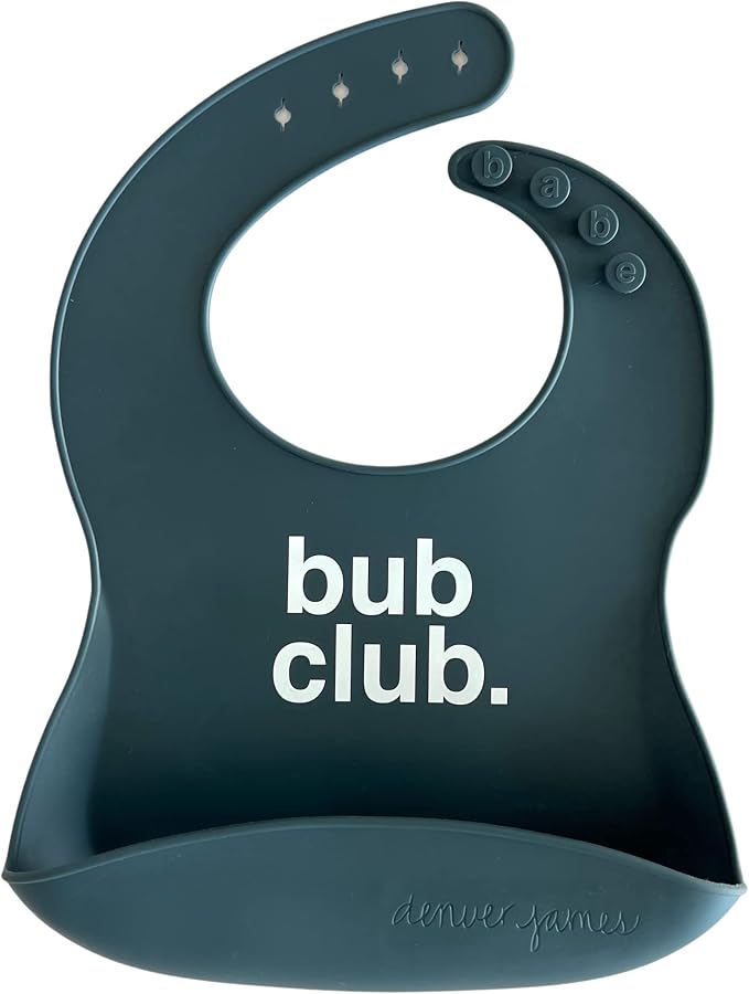 Denver James Silicone Feeding Bibs | Dishwasher Safe. Waterproof. Adjustable. by DenverJames