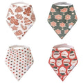 Copper Pearl 4 Pack Soft Cotton Baby Bibs by CopperPearl