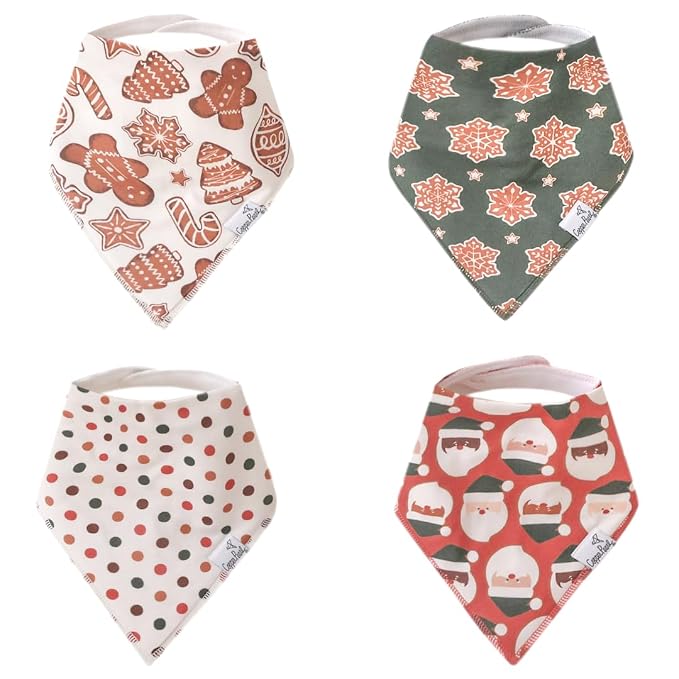 Copper Pearl 4 Pack Soft Cotton Baby Bibs by CopperPearl