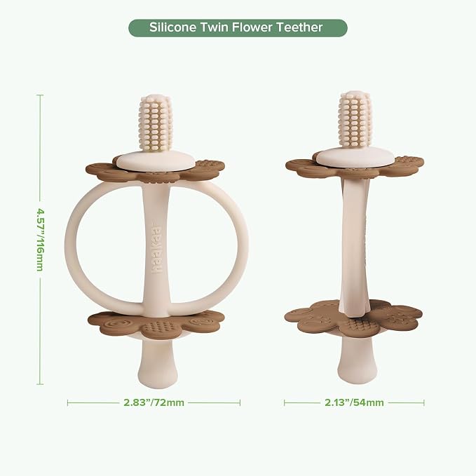haakaa Silicone Baby Teether Toys, Nipple-Shaped End - Image 9