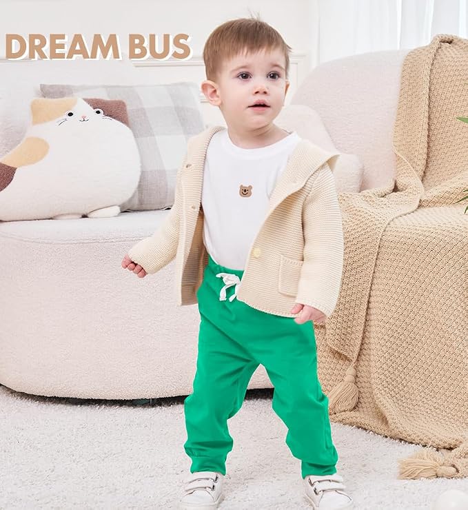 DREAM BUS Pack of 3 Toddler Jogger Pants - Image 3