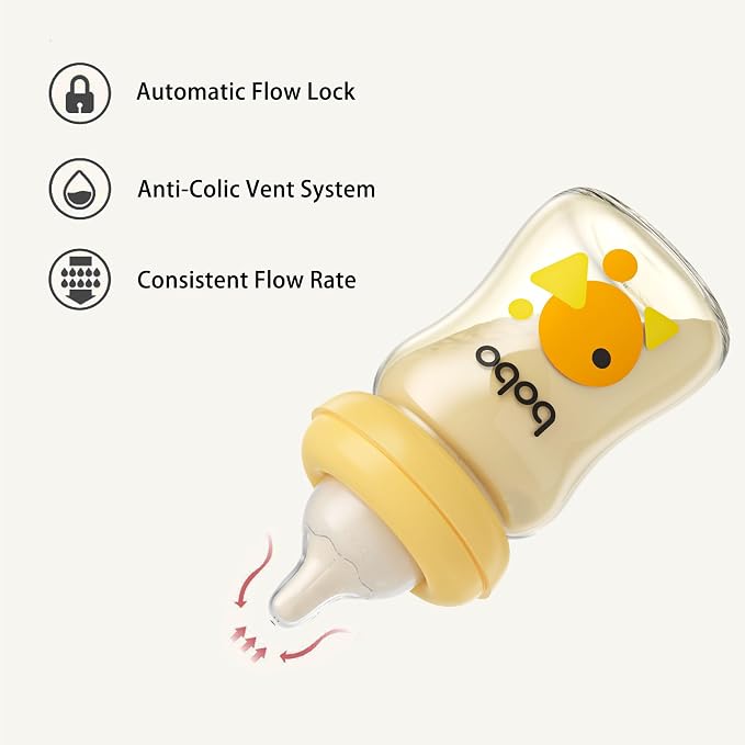 YOHKOH PPSU Baby Bottle Wide Neck, Newborn Anti-Colic Baby Bottle - Image 5