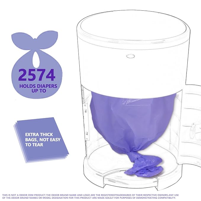 Diaper Pail Refill Bags Compatible - Image 3