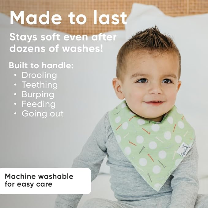 Copper Pearl 4 Pack Soft Cotton Baby Bibs - Image 3